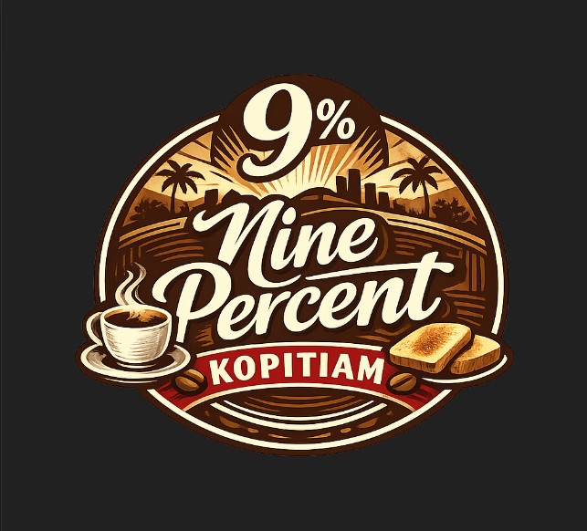 Nine Percent Hainana Kopitiam logo